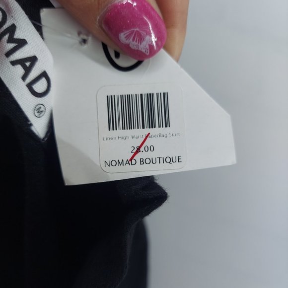 nomad Paperbag high Waist Mini Skirt size medium - Picture 11 of 11